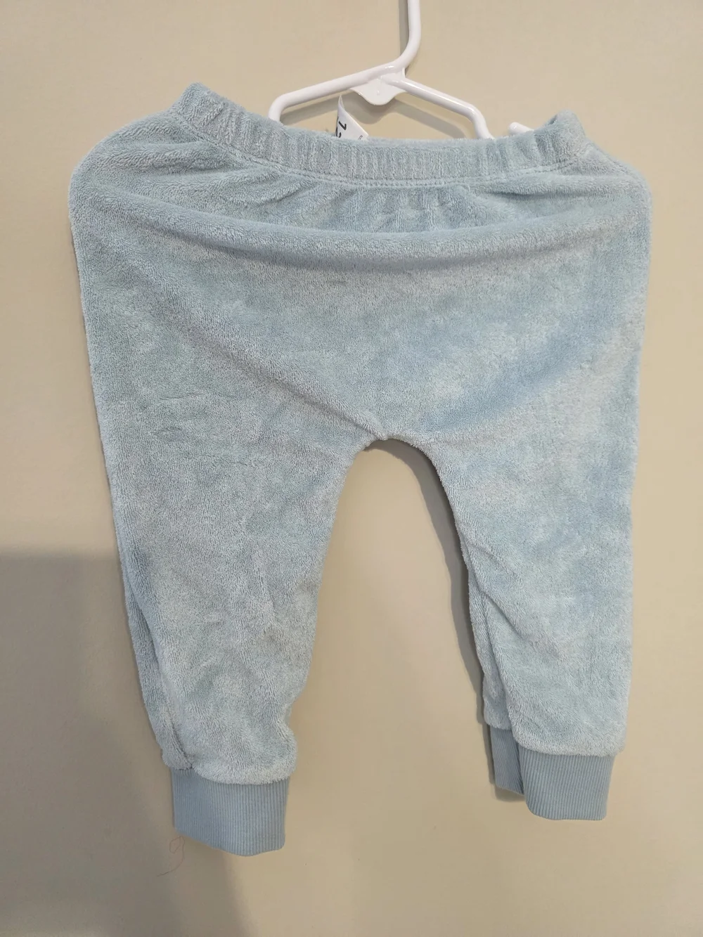 Carter's Plush Jogger Set in Pale Blue